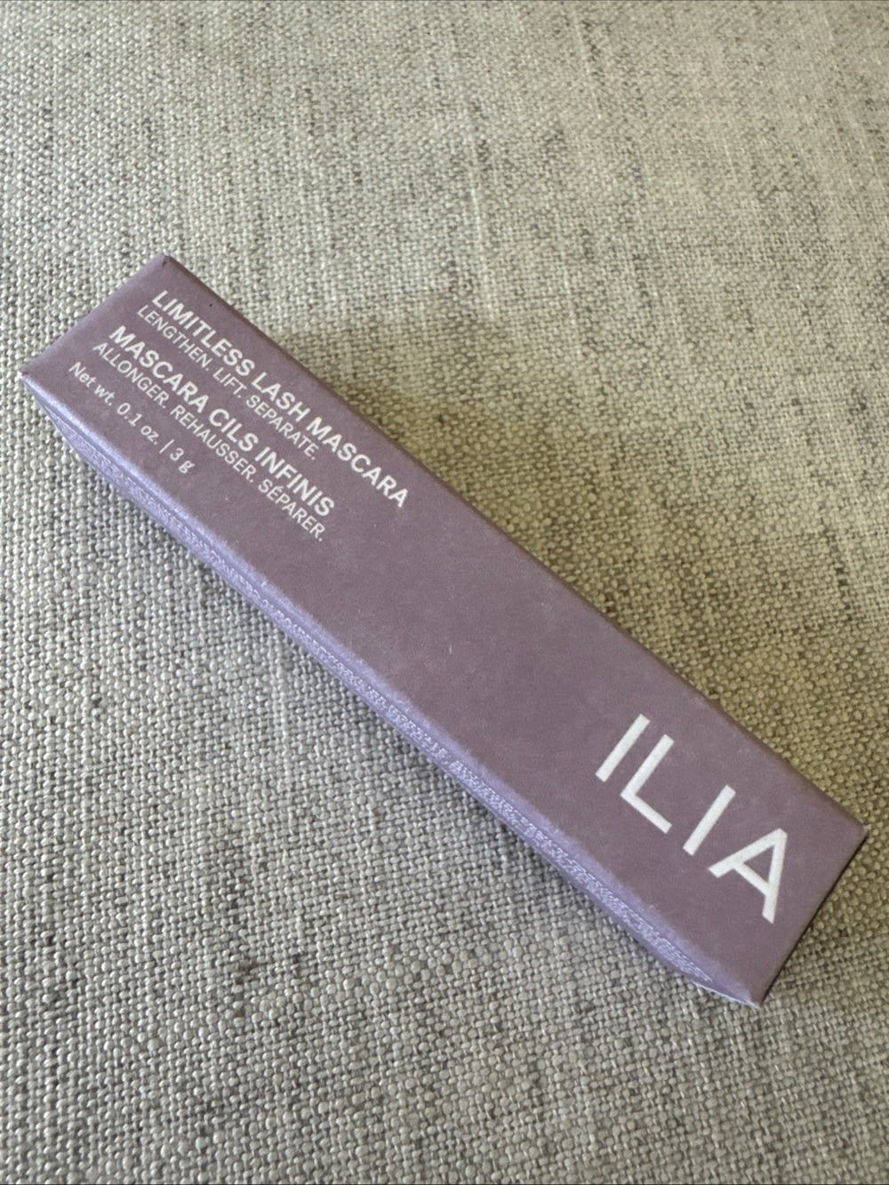 new ILIA ᯾ Limitless Lash Mascara ᯾ Black / After Midnight ᯾ Travel Mini ᯾ Box
